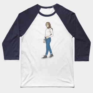 Hijab Girl And Jeans Baseball T-Shirt